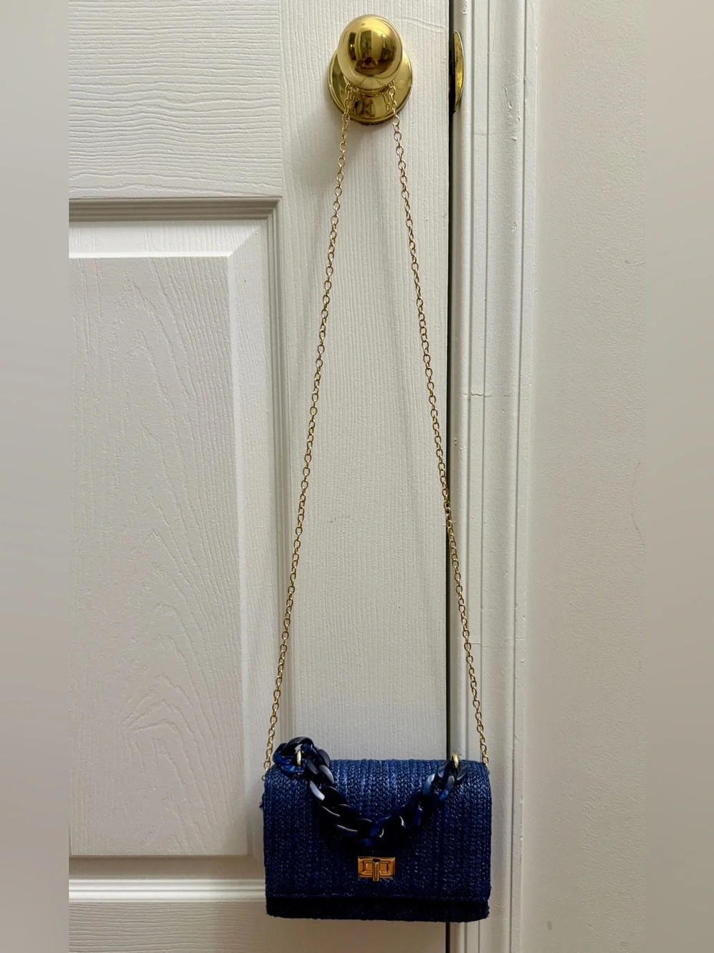 Shiraleah Marisol Woven Mini Bag in Navy Blue